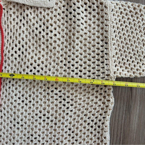 PETAL & PUP Val Open Stitch Short Sleeve Button-Up Shirt XS - Picture 8 of 10